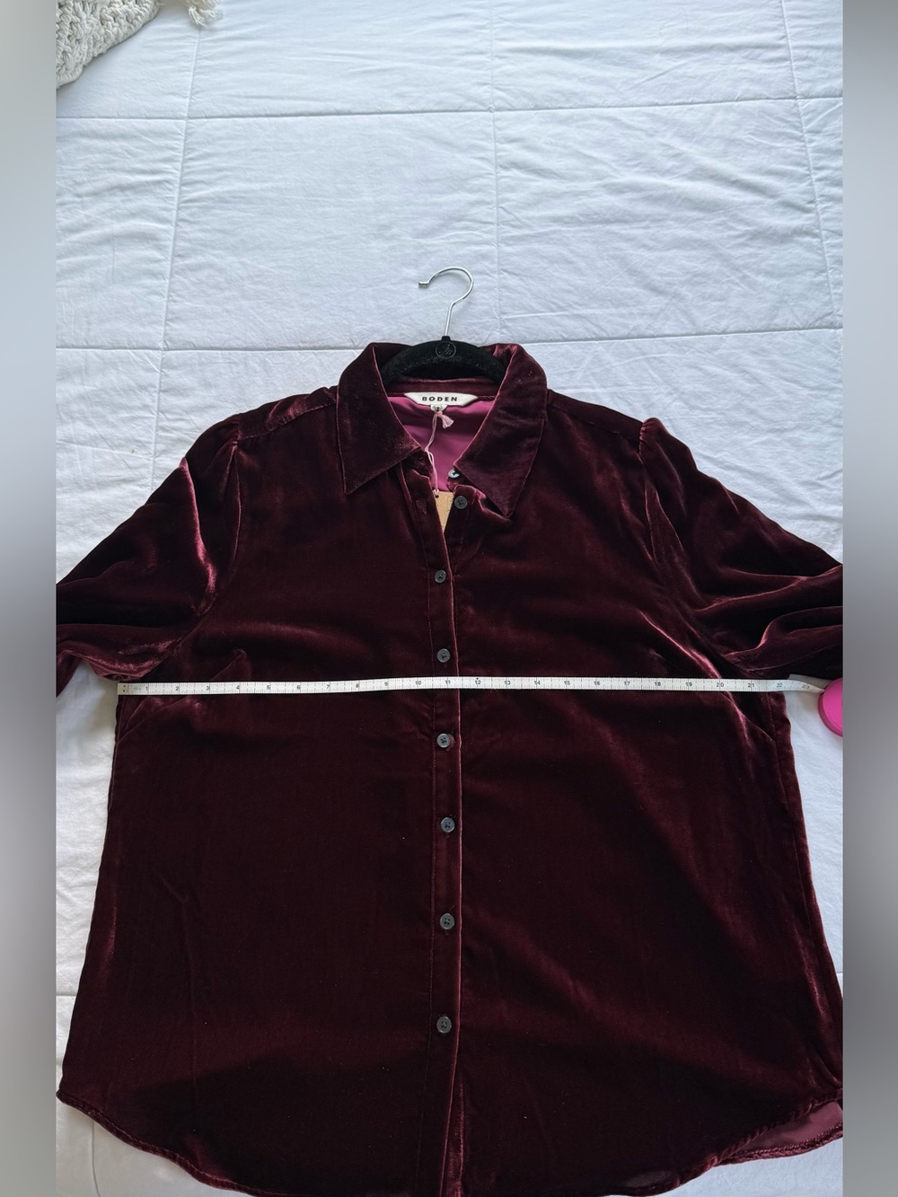 Boden Velvet Button Down Shirt - Picture 7 of 14